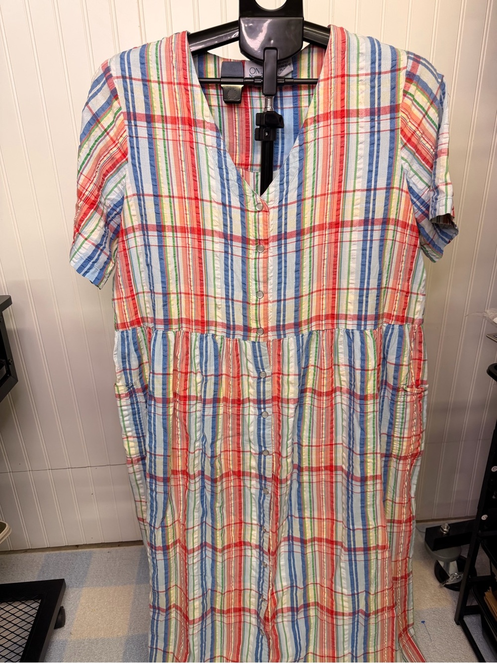 Only Necessities Multicolor Plaid Button-Front Shirt